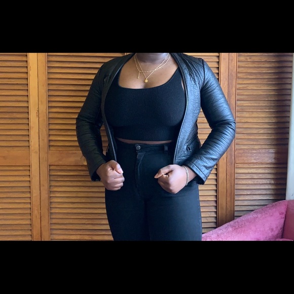 Faux leather jacket - Picture 2 of 4